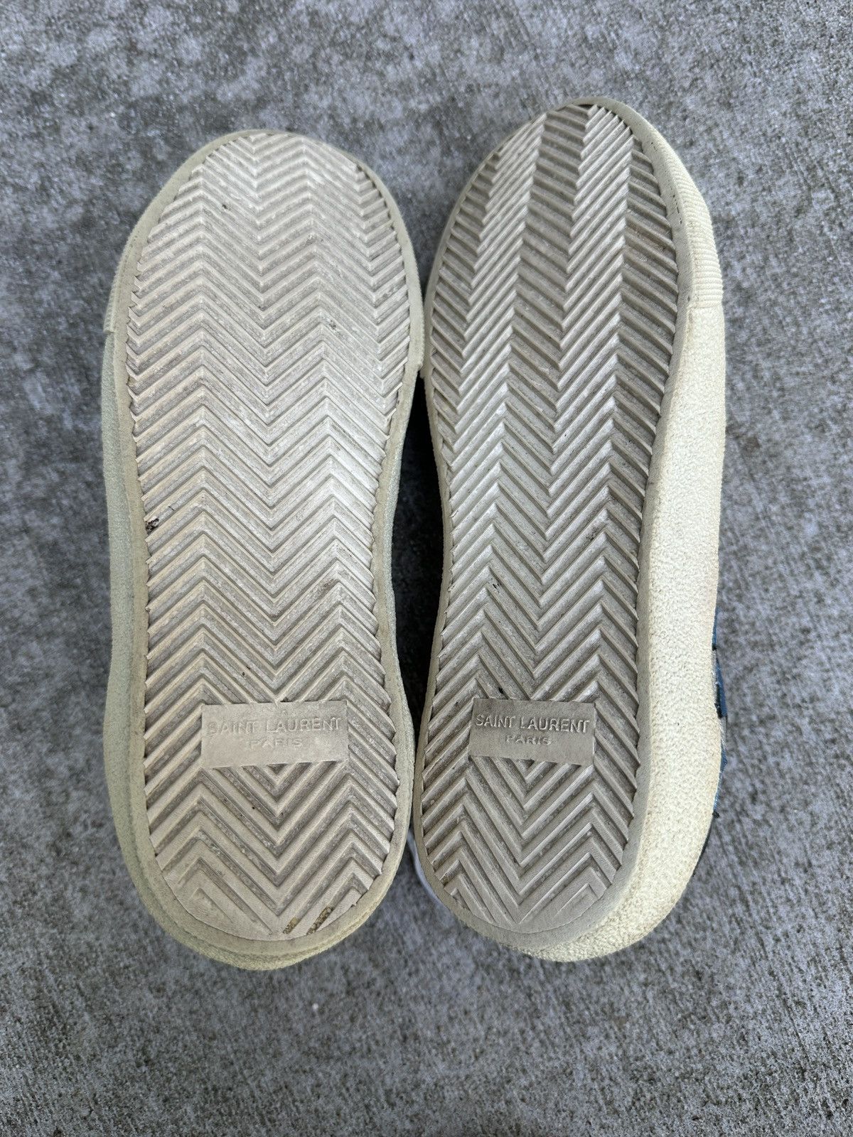 Saint Laurent Paris Silver Star Metallic Court Classic Sneakers Size US 7 / EU 40 - 8 Thumbnail