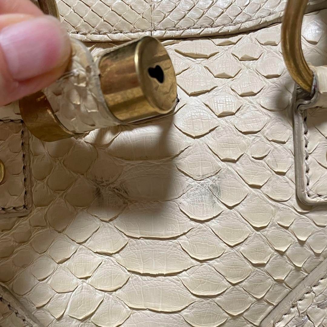 Yves Saint Laurent Yves Saint Laurent - Muse Handbag Leather Python YSL Size ONE SIZE - 5 Thumbnail