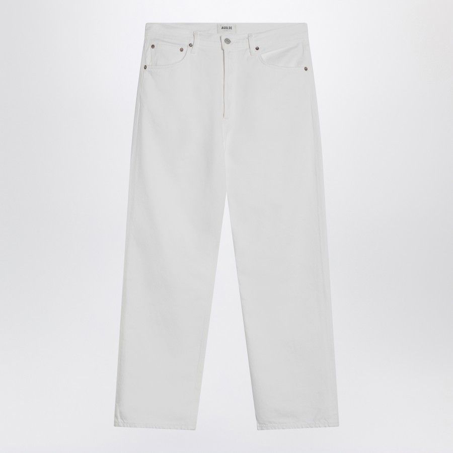 Agolde o1d2blof1025 Denim Jeans in White Size US 34 / EU 50 - 1 Thumbnail