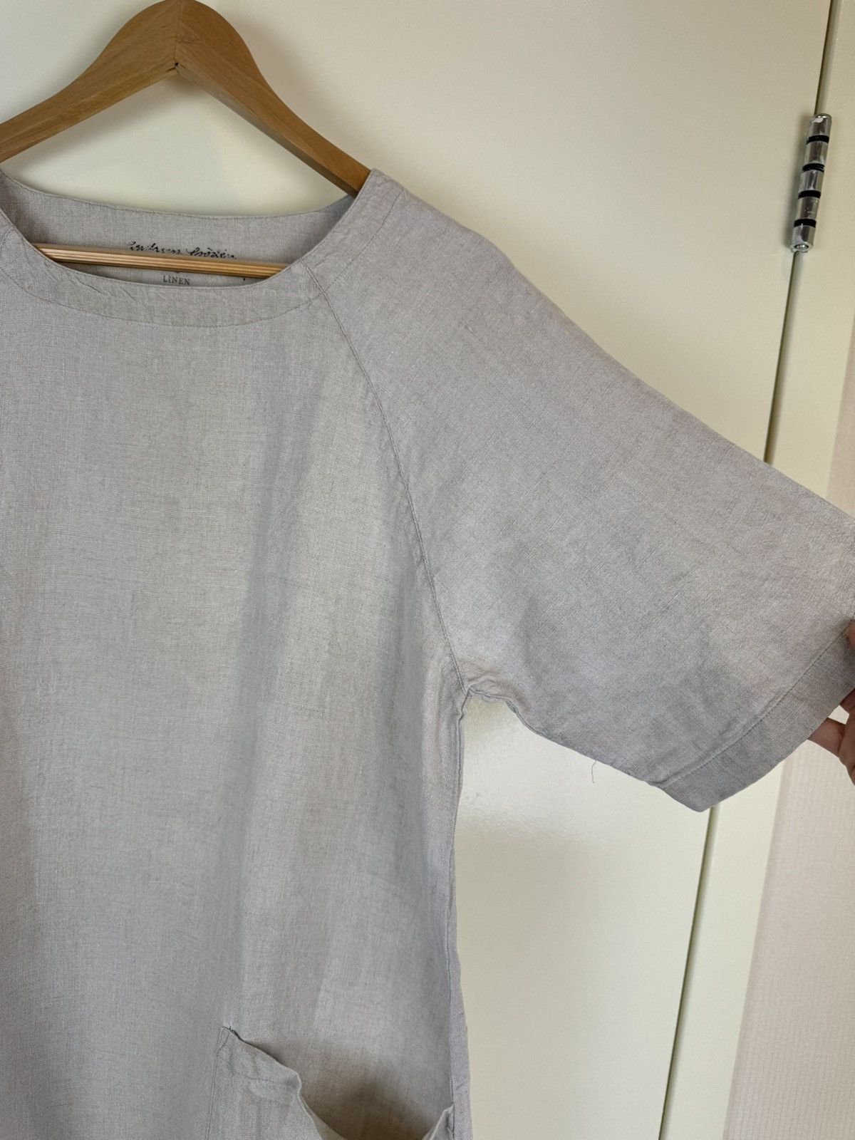 Rundholz Gudrun sjoden linen tunic shirt dress oversized beige S Size XS / US 0-2 / IT 36-38 - 6 Thumbnail