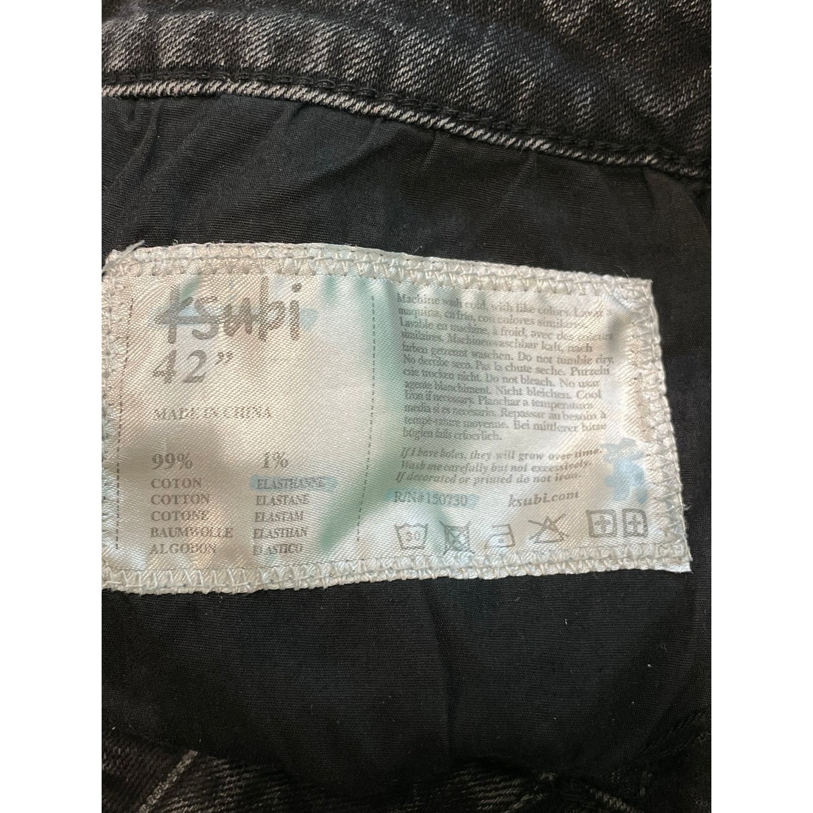 Ksubi Ksubi Plain Black Jeans Size US 42 / EU 58 - 4 Thumbnail