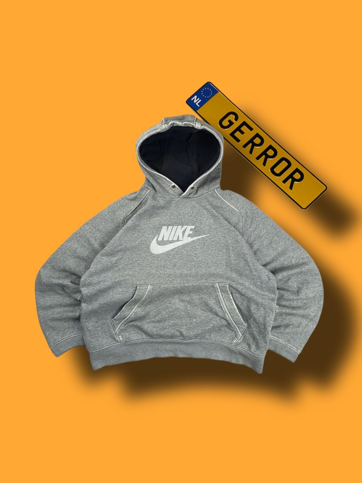 Nike × Vintage NIKE VINTAGE CENTER LOGO OVERSIZE BOXY HOODIE Size US M / EU 48-50 / 2 - 1 Thumbnail