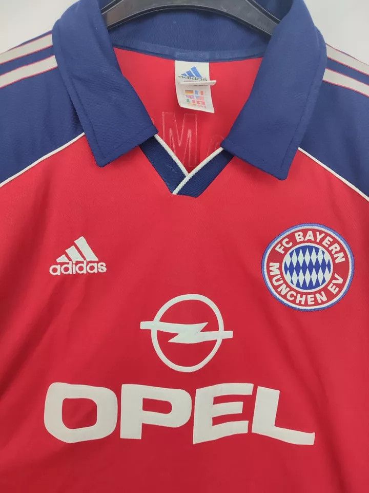 Adidas Bayern Munich Munchen 1999/00 Home Kit Soccer Jersey Size US XL / EU 56 / 4 - 11 Thumbnail