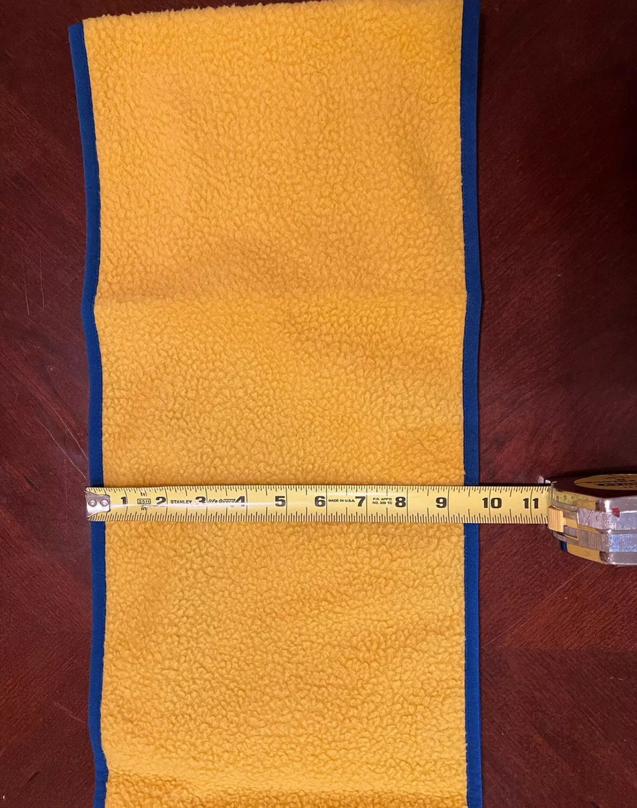 Aime Leon Dore Aime Leon Dore ALD Gothic Fleece Scarf Oil Yellow 66” x 10” Size ONE SIZE - 6 Thumbnail