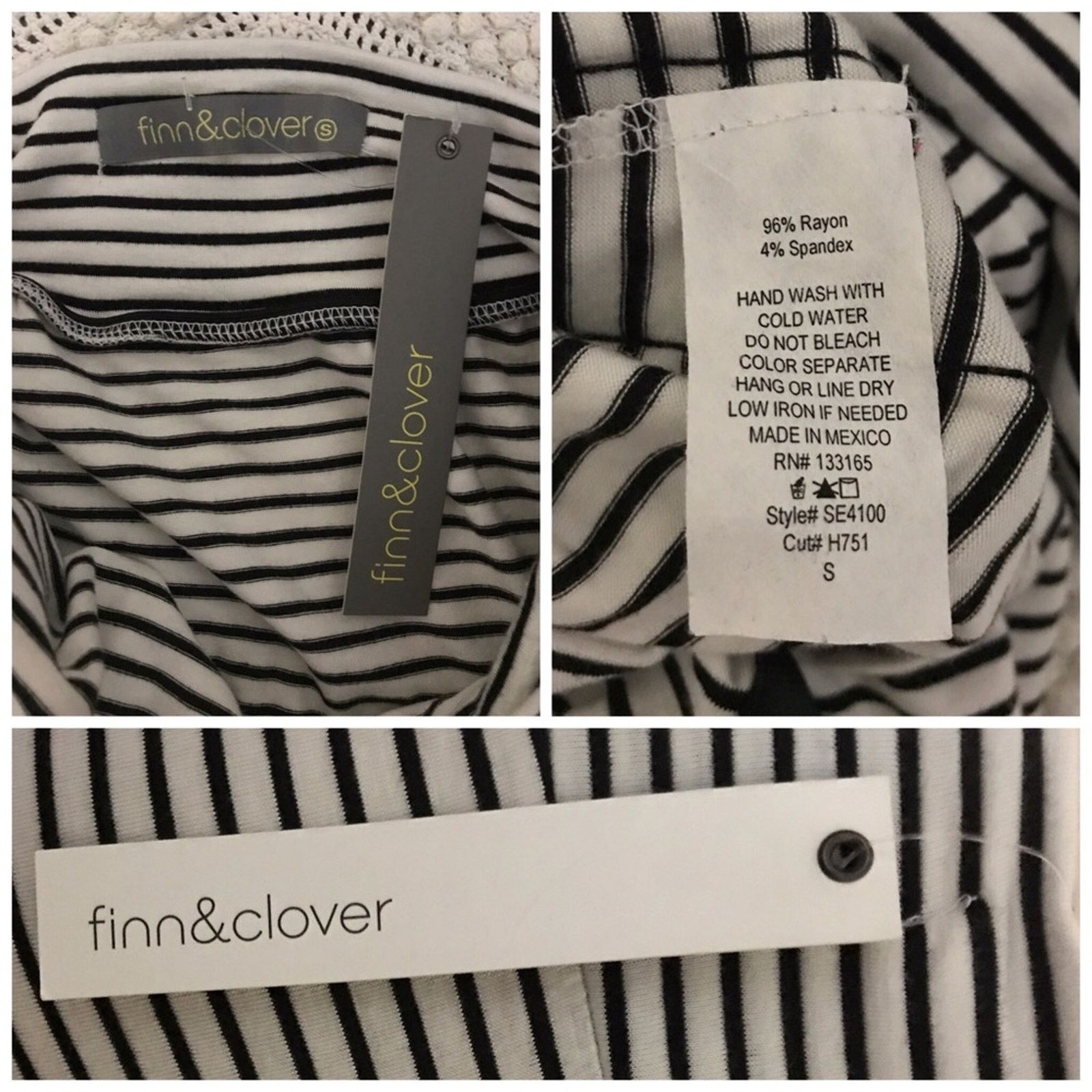 Other Finn & Clover Black and White Striped Long Skirt Size 27" / US 4 / IT 40 - 8 Thumbnail