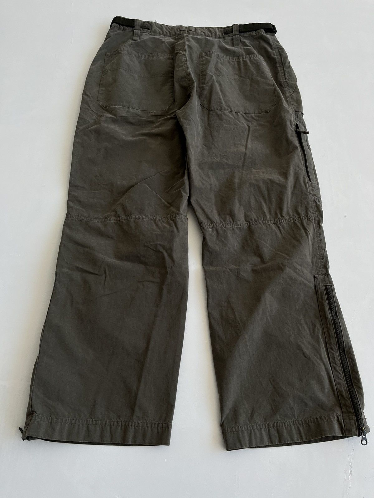 Vintage 90s care Japanese symbols nylon parachute cargo y2k