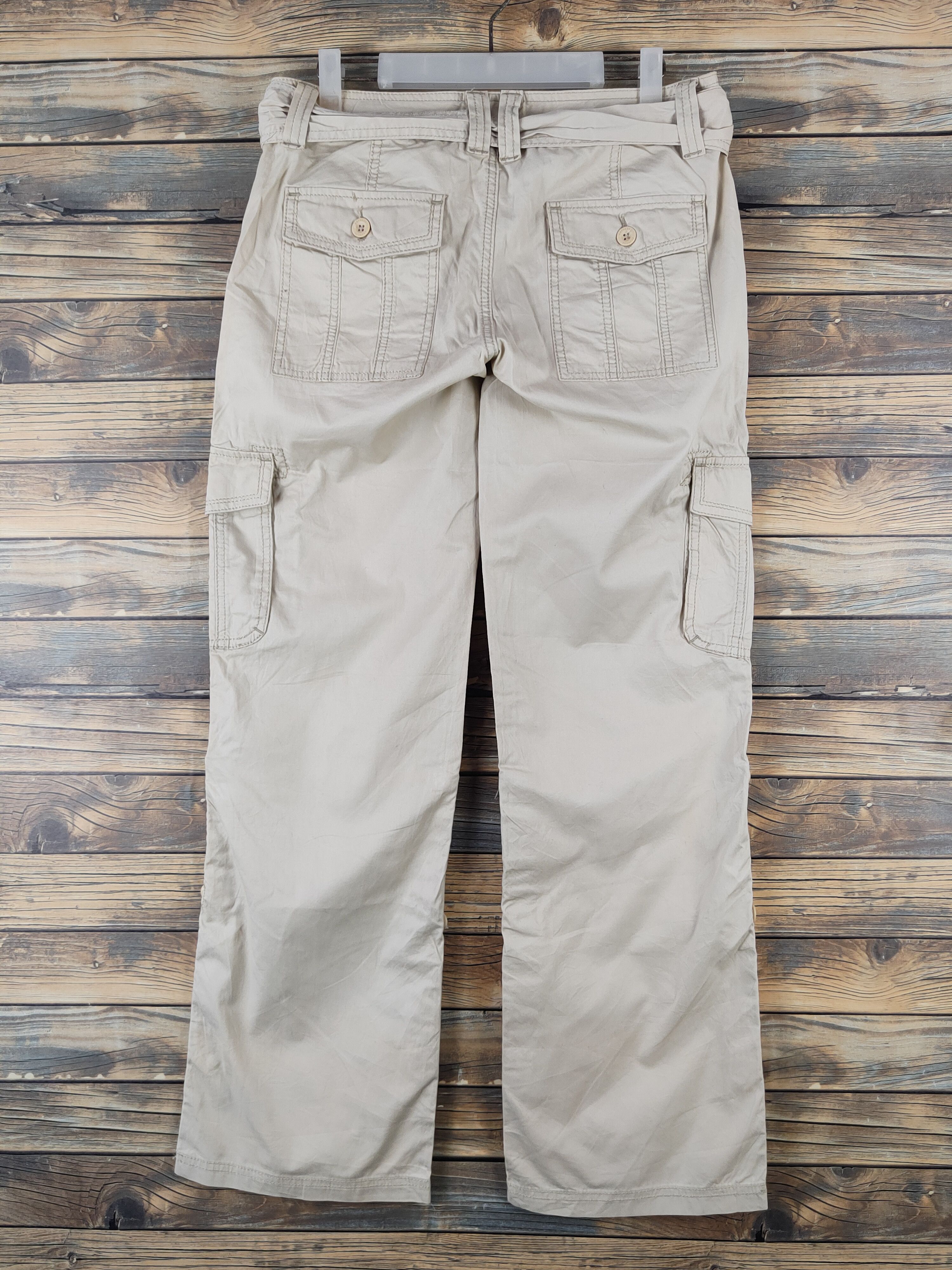 Japanese Brand DL Express Ivory Multipocket Tactical Cargo Pants #1344 Size 28" / US 6 / IT 42 - 7 Thumbnail