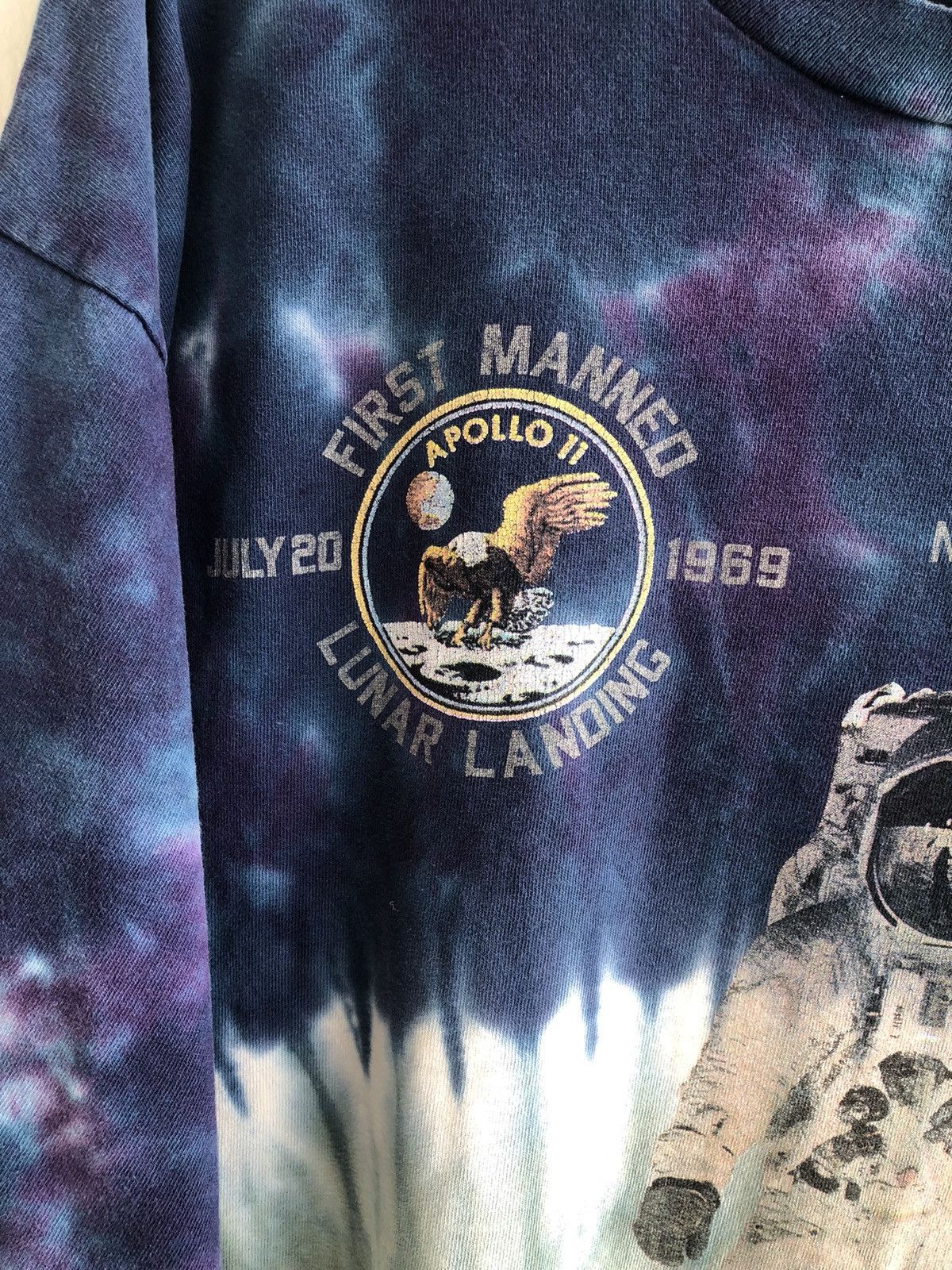 Vintage Vintage 90s First Manned Lunar Landing Tye Dye Size US XL / EU 56 / 4 - 4 Thumbnail