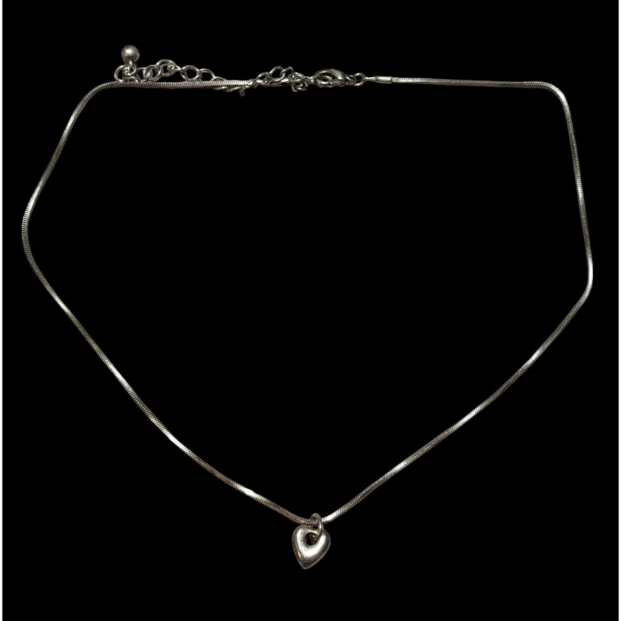 Other Minimalist Silver Heart Charm Necklace Size ONE SIZE - 1 Thumbnail