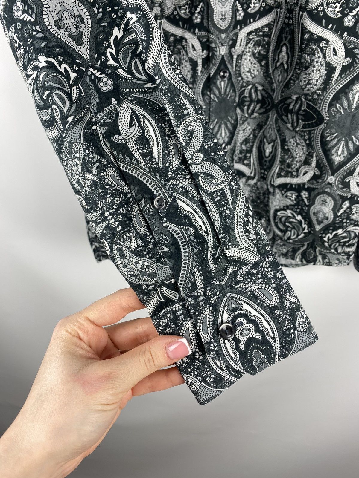 Eton Eton paisley patterned long sleeve button up shirt Slim Size US M / EU 48-50 / 2 - 9 Thumbnail