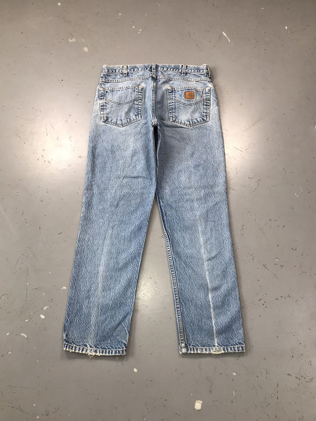 Carhartt 90s Vintage Carhartt B18 PRW distressed repaired denim Size US 34 / EU 50 - 2 Thumbnail