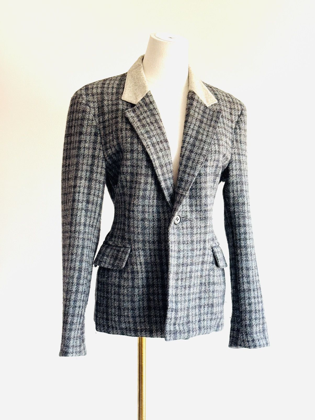 Yohji Yamamoto Y’s Yamamoto by Yohji Yamamoto plaid blazer sz M Size M / US 6-8 / IT 42-44 - 8 Thumbnail