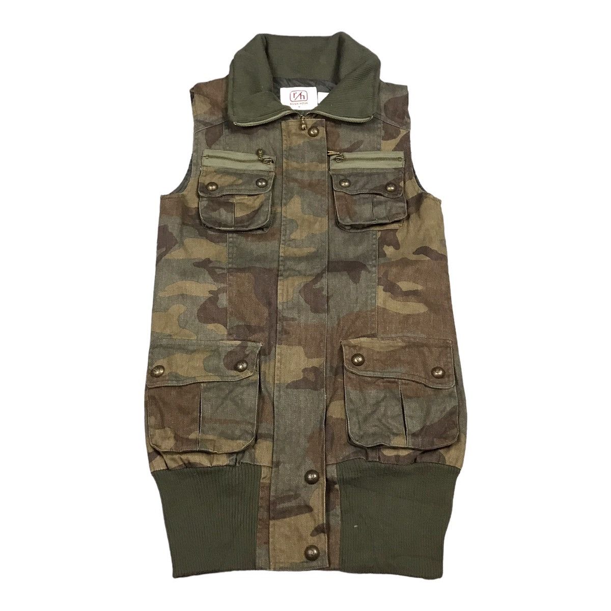 Japanese Brand Rush hour Camo vest punk style japan vest jacket Size M / US 6-8 / IT 42-44 - 1 Thumbnail