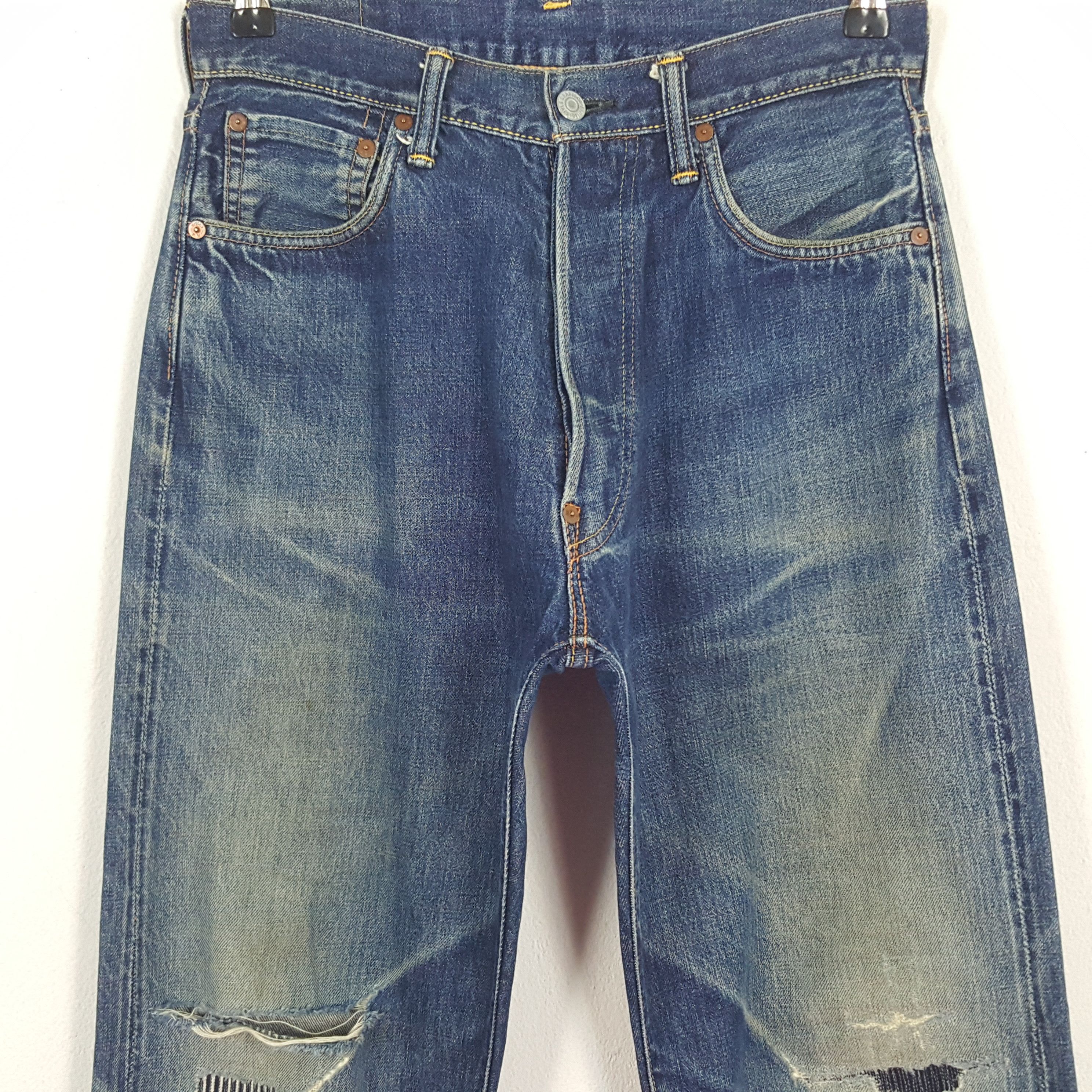 Evisu × Japanese Brand × Vintage Vintage Evisu Japanese Brand Daicock Custom Selvedge Jeans Size US 28 / EU 44 - 5 Thumbnail