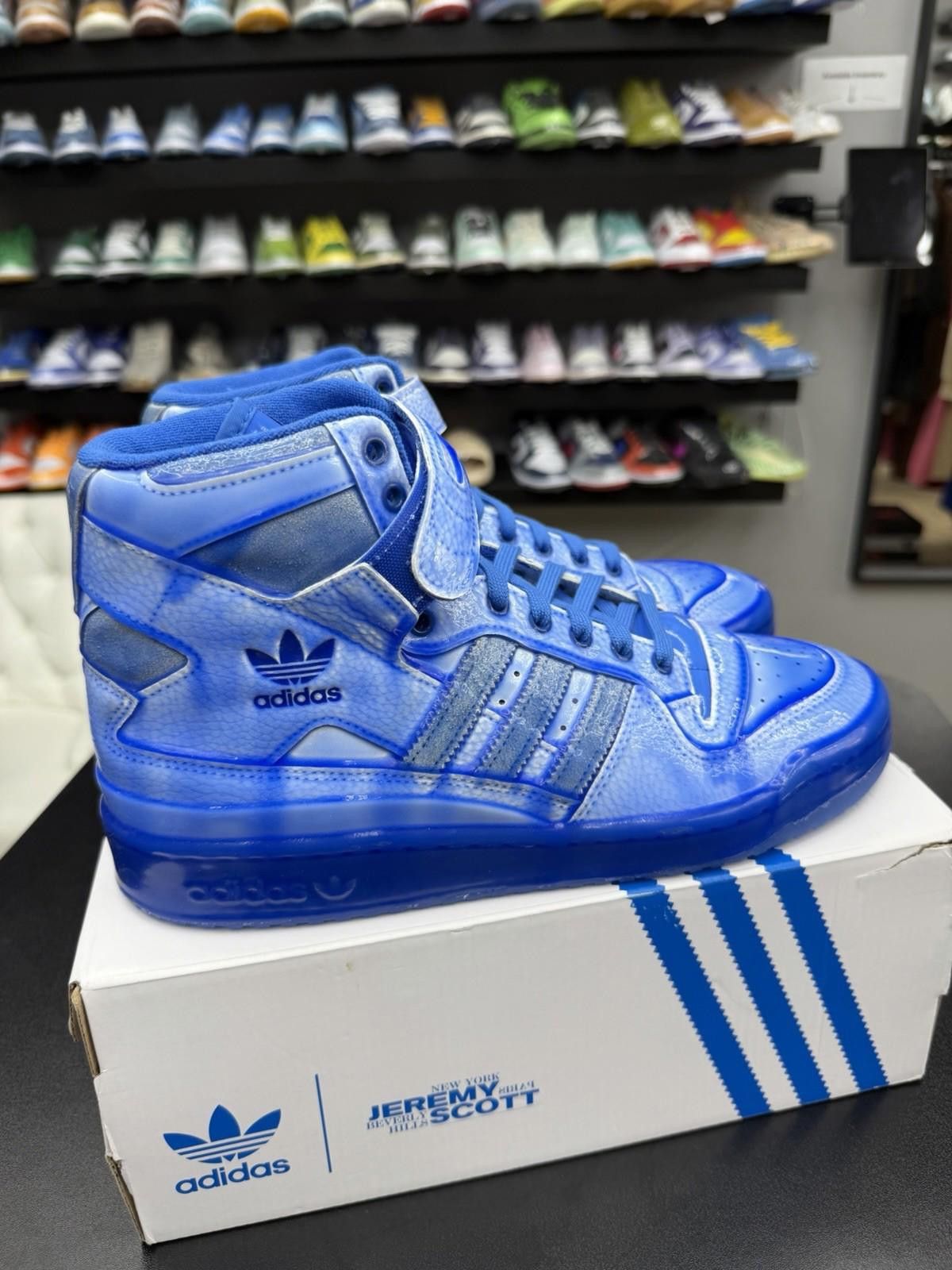 Other Adidas Originals Forum Hi Jeremy Scott Dipped Blue - 10 NEW Size US 10 / EU 43 - 2 Thumbnail