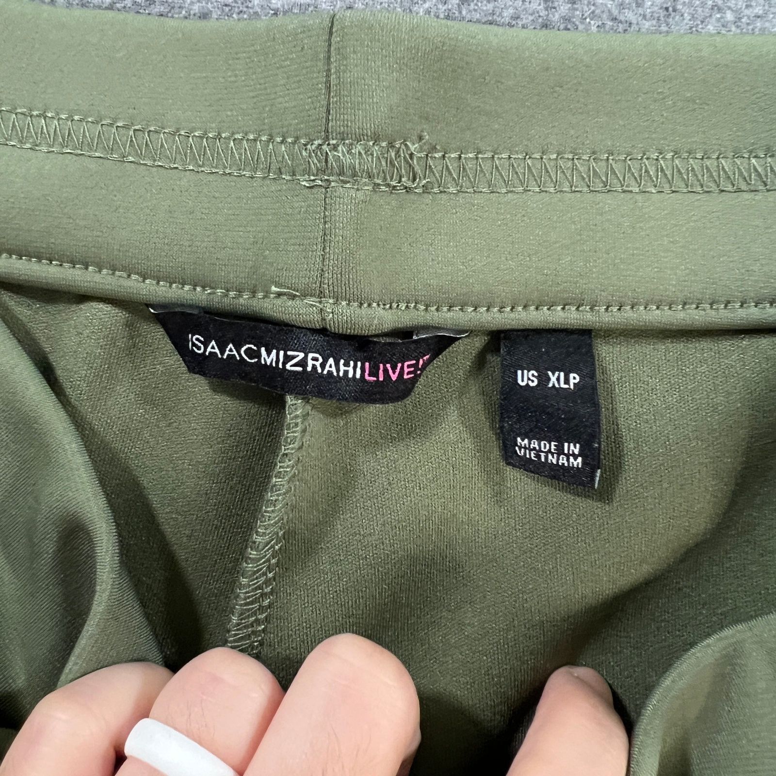 Other Isaac Mizrahi Live! Superknit Skinny Ankle Pant Fresh Olive Size 36" / US 14 / IT 50 - 3 Thumbnail