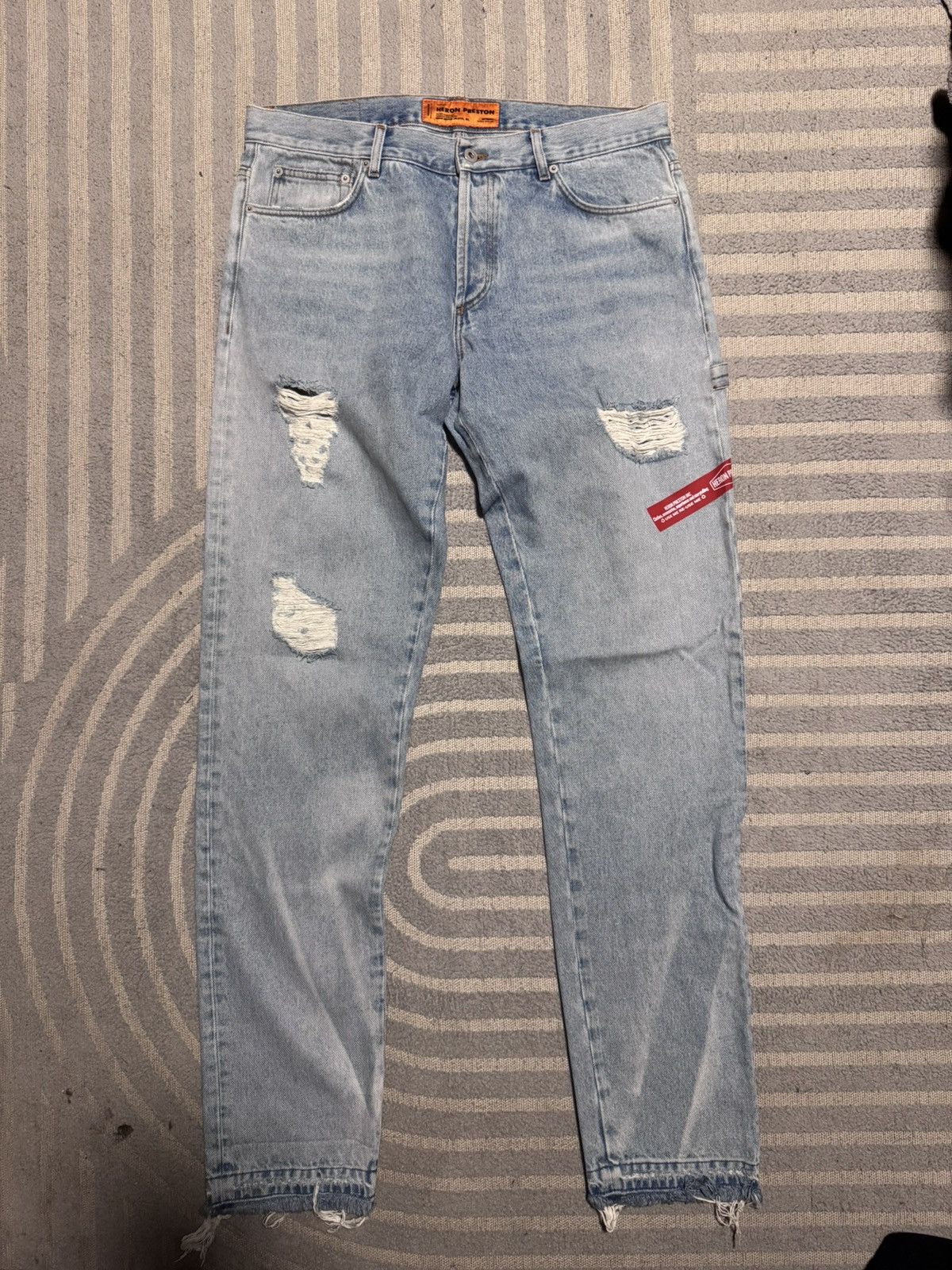 Heron Preston 2010s Heron Preston Distressed Denim Size US 36 / EU 52 - 1 Thumbnail