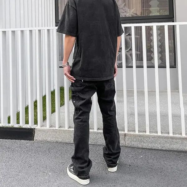 Other Vintage Distressed Graffiti Mens Micro Flared Denim Jean Size US 30 / EU 46 - 2 Thumbnail