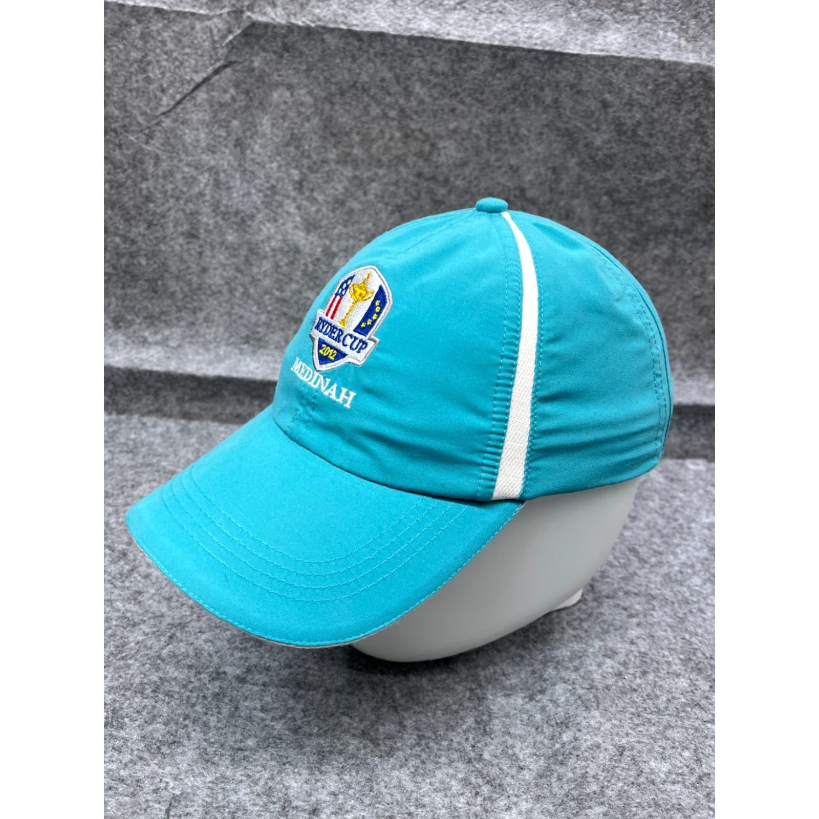 Vintage Kate Lord Hat Cap Strap Back Womens One Size Blue Golf Polyester 2012 Ryder Medinah Size ONE SIZE - 4 Thumbnail