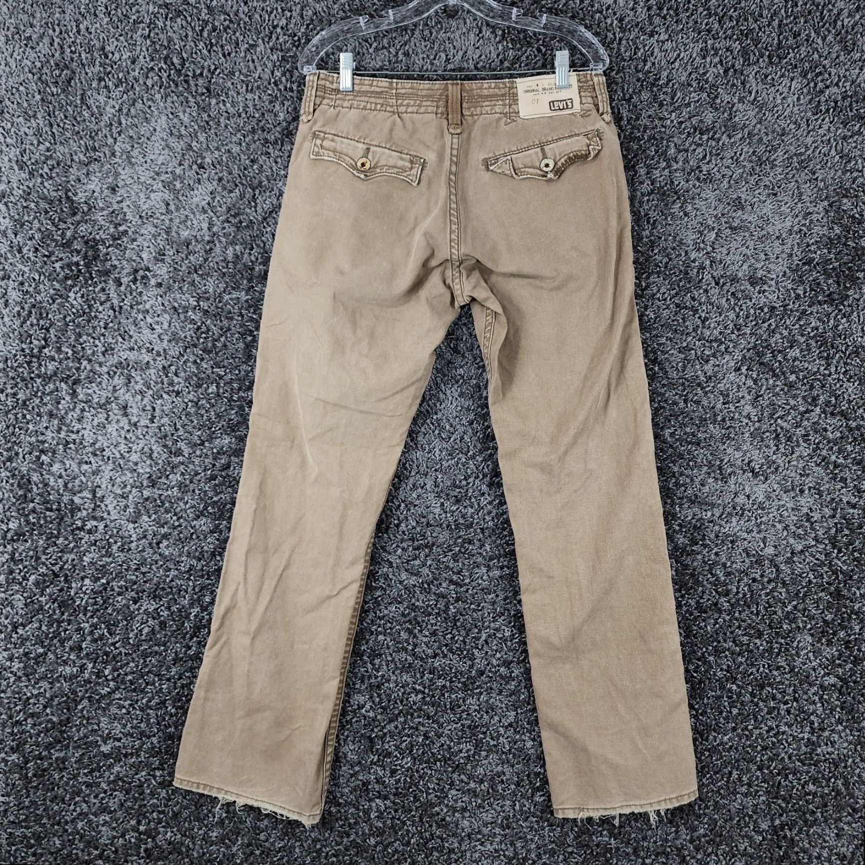 Levi's VINTAGE Levi's Mens Brown Distressed Relaxed Fit Straight Leg Jeans Size 30x32 Men's Denim Pants Size US 30 / EU 46 - 7 Thumbnail