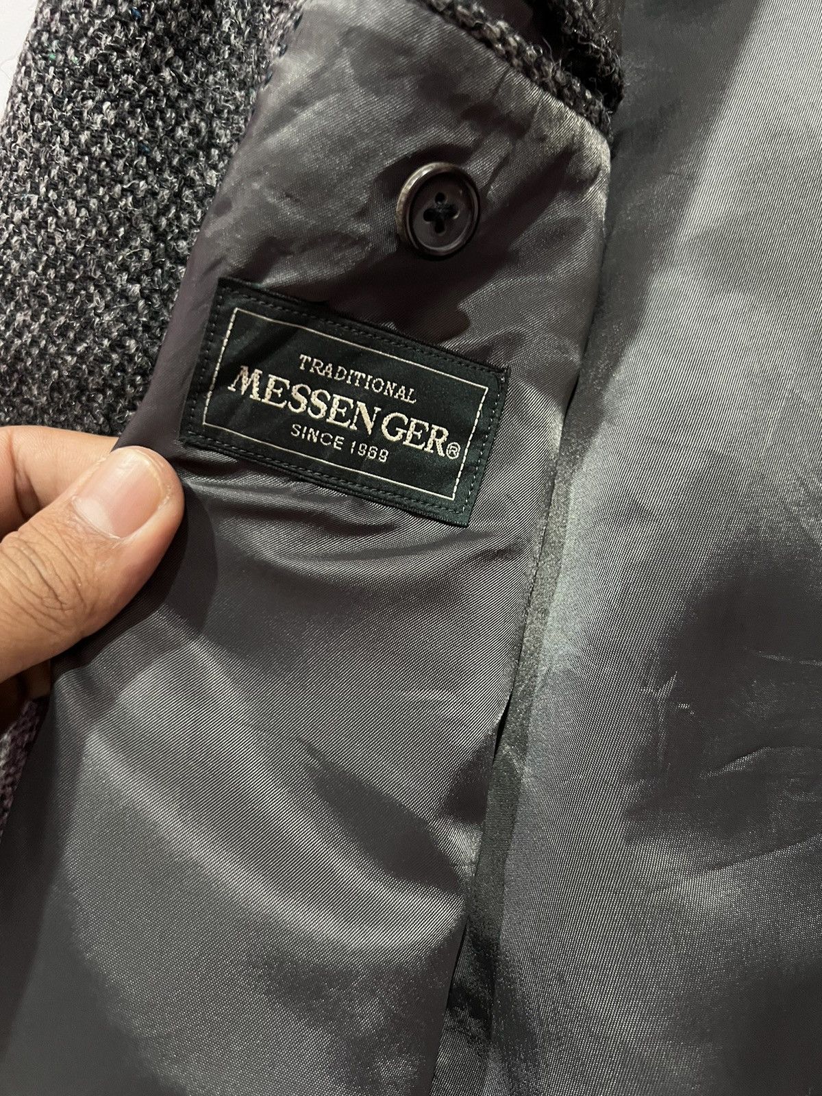 Harris Tweed 🔥 Messenger Blazer Harris Tweed Size 34S - 10 Thumbnail