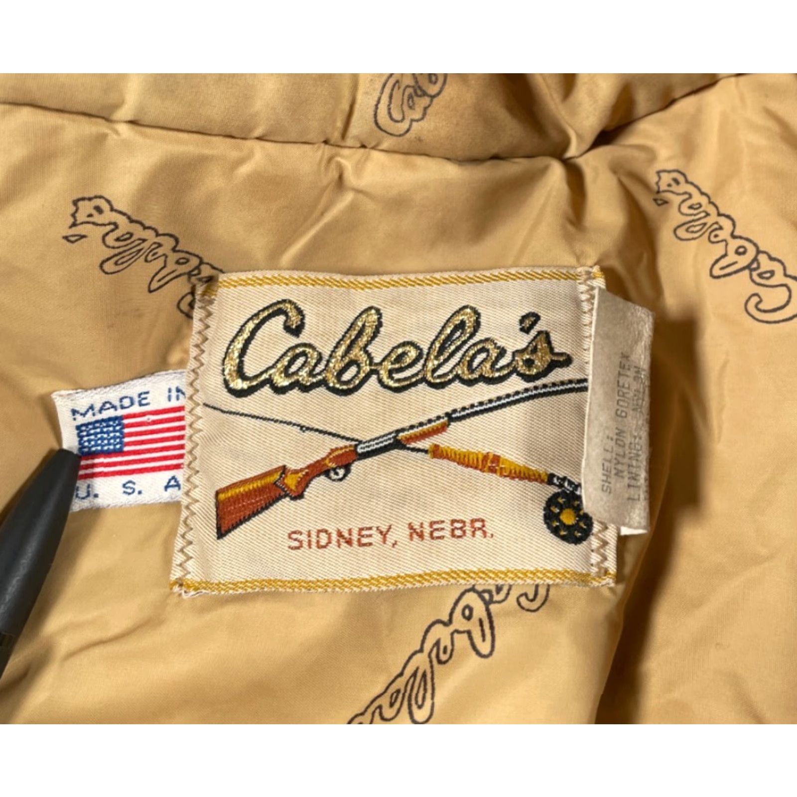 Vintage VINTAGE Cabela's Jacket Camouflage Bomber Hooded Mens Large 90s Frogskin Camouflage Insulated Goretex Size US L / EU 52-54 / 3 - 3 Thumbnail