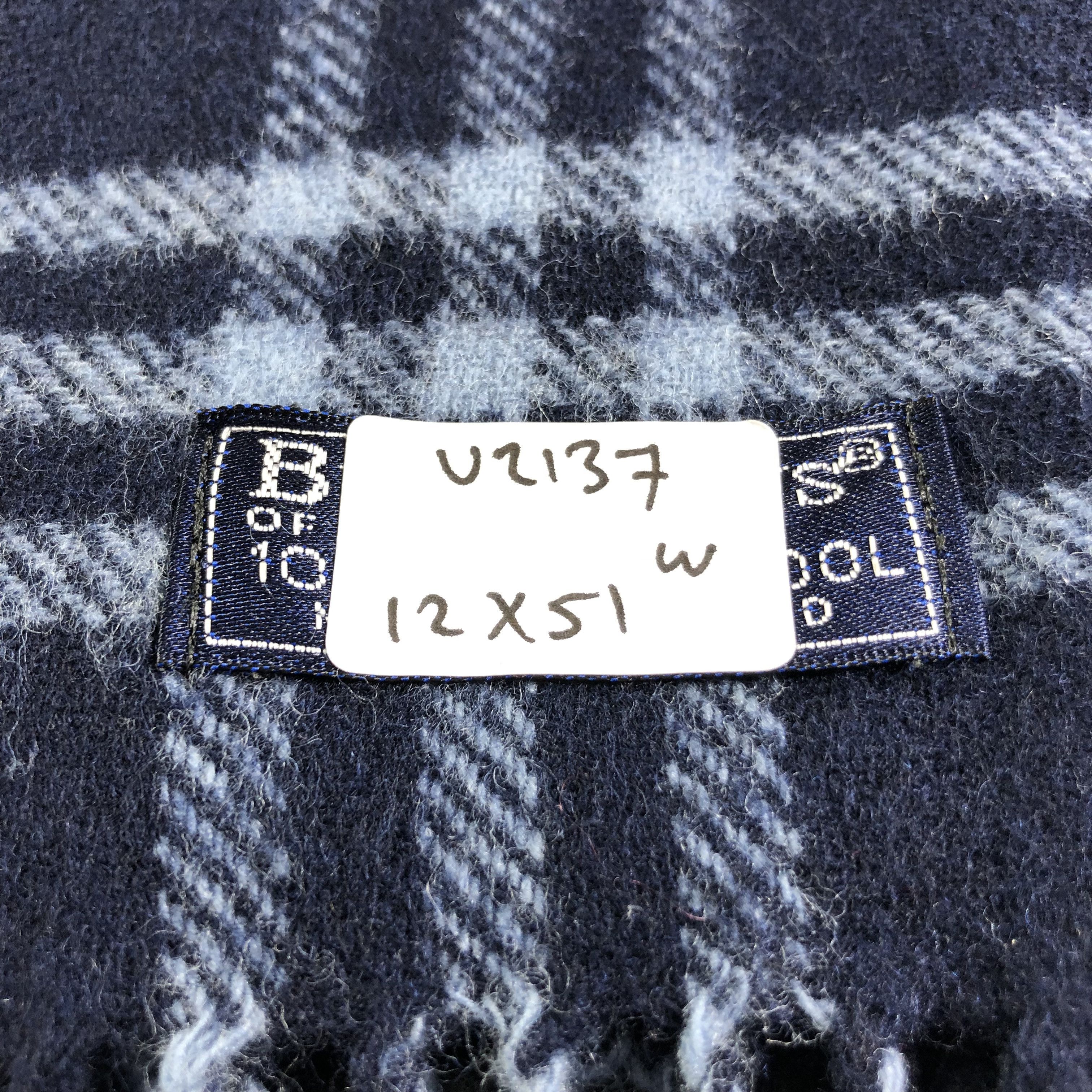 Burberry Burberrys Wool Scarf Muffler Neckwear V2137 Size ONE SIZE - 5 Thumbnail
