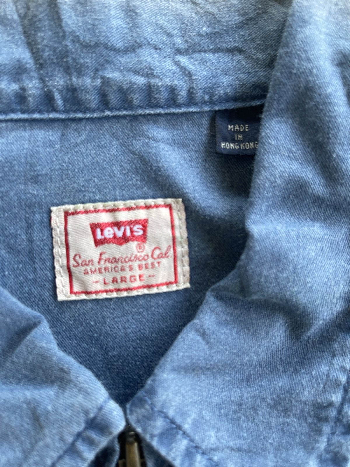 Levi's Vintage Levis Oversized Faded Works Shirt Size US L / EU 52-54 / 3 - 14 Thumbnail