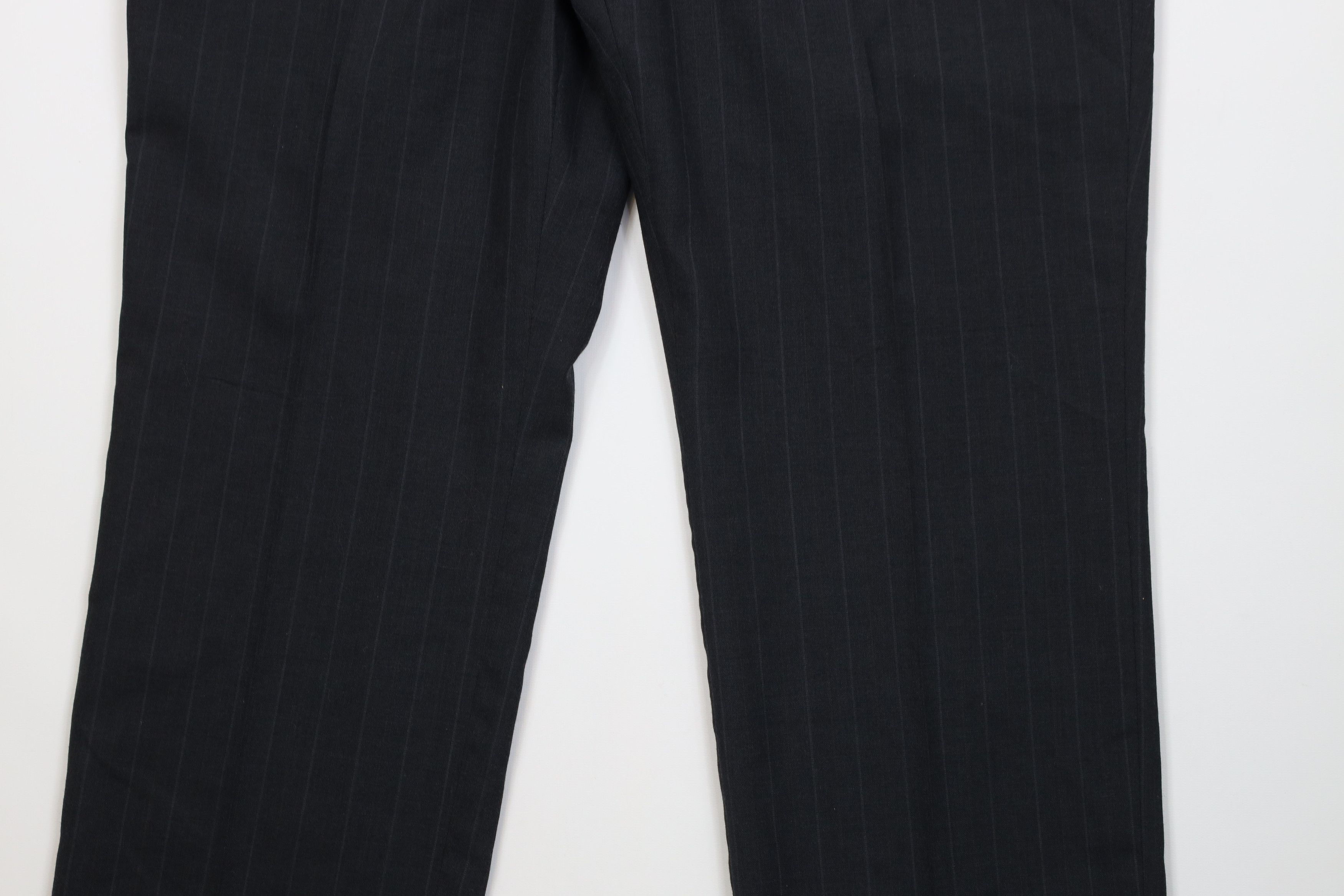 Vintage Vintage 90s Streetwear Knit Pinstriped Wide Leg Chino Pants Size US 38 / EU 54 - 4 Thumbnail