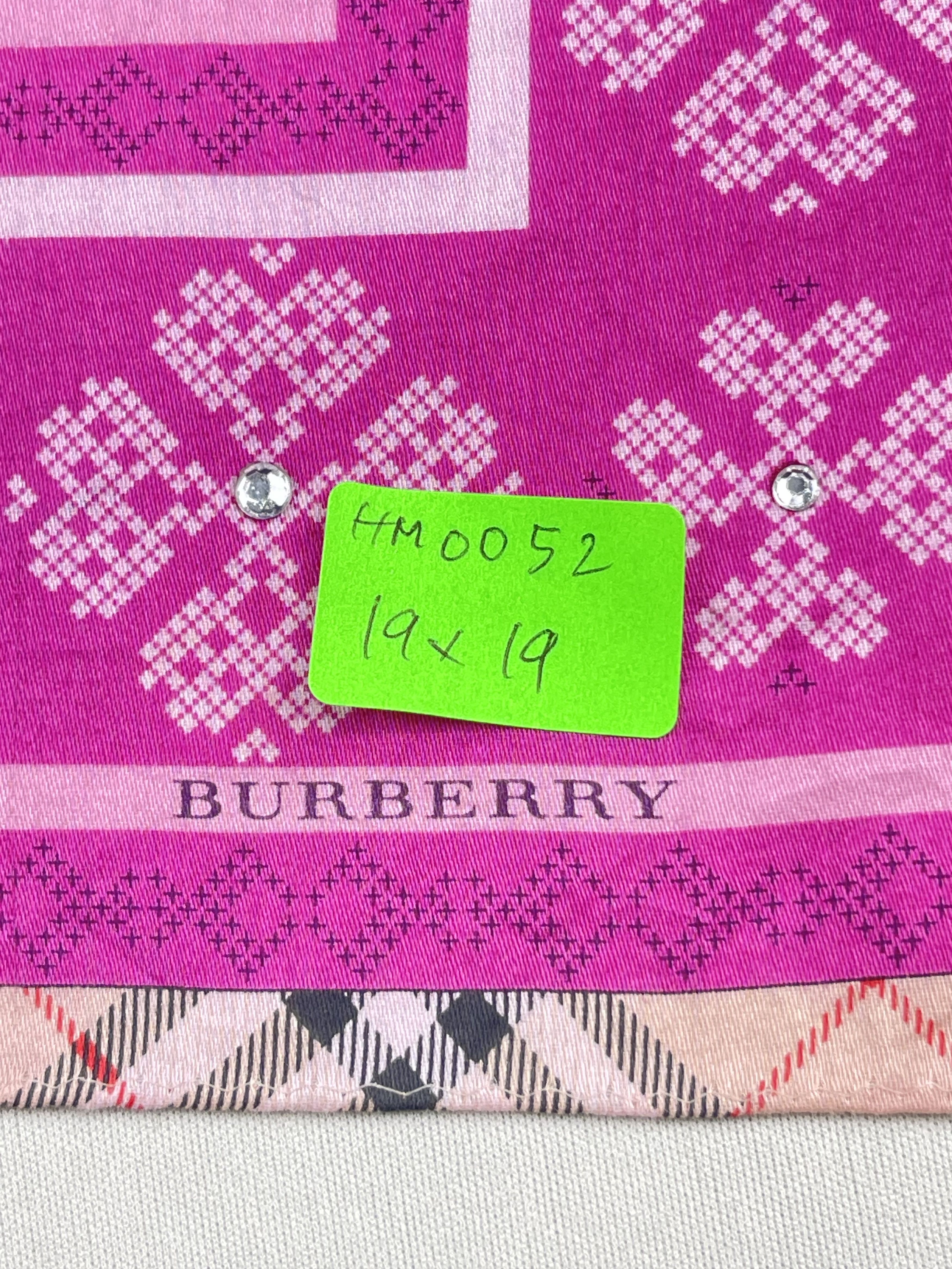 Burberry Vintage Burberry Handkerchief Pocket Square Bandana HM0052 Size ONE SIZE - 9 Thumbnail