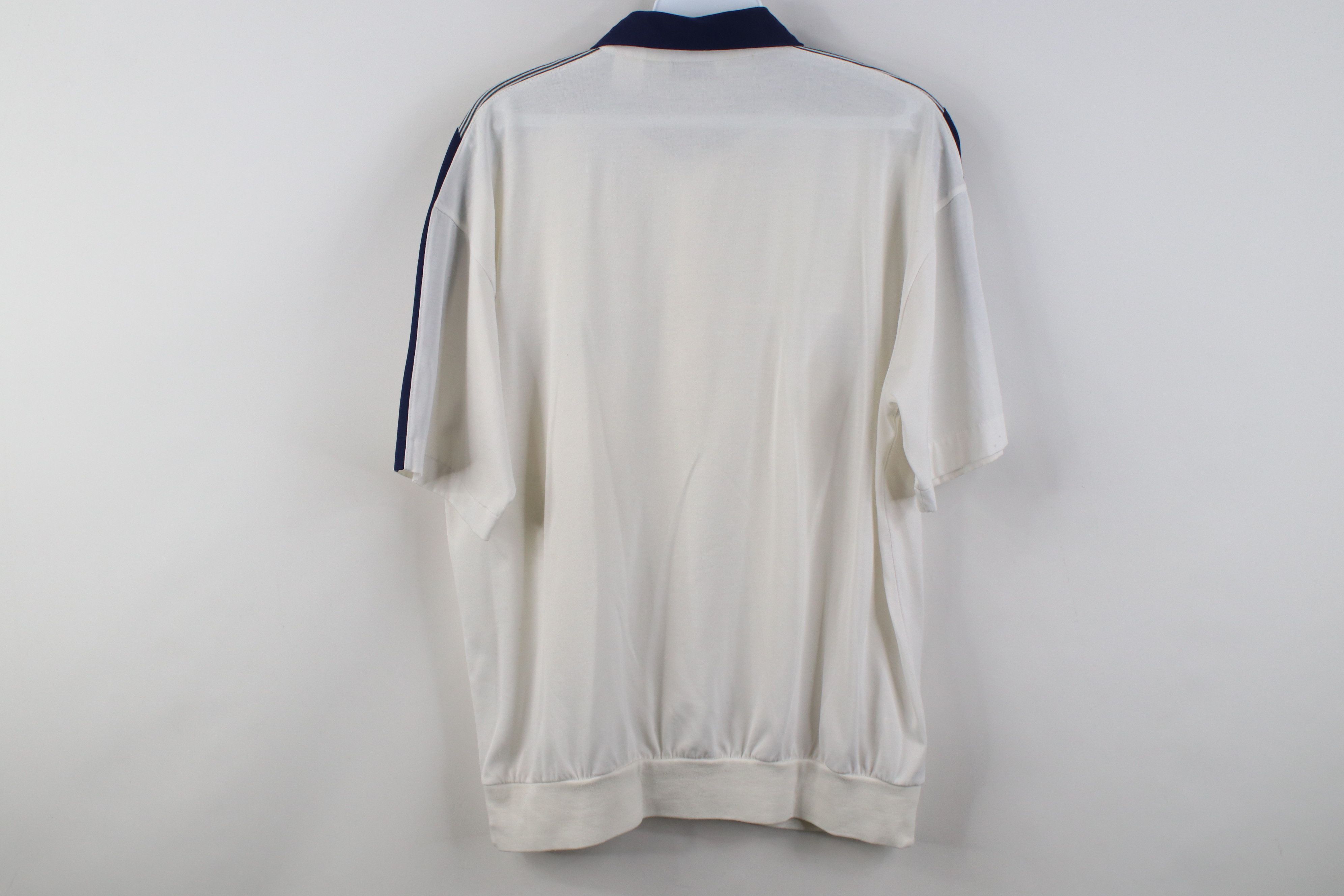 Vintage Vintage 90s Streetwear Pullover Polo Shirt White Mob Mafia Size US M / EU 48-50 / 2 - 13 Thumbnail