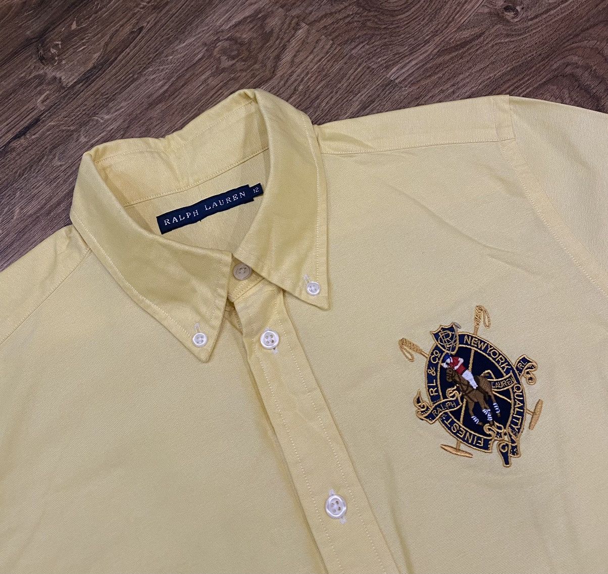 Polo Ralph Lauren Polo Ralph Lauren Big Logo Oxford Shirt x Vintage Size XL / US 12-14 / IT 48-50 - 1 Thumbnail