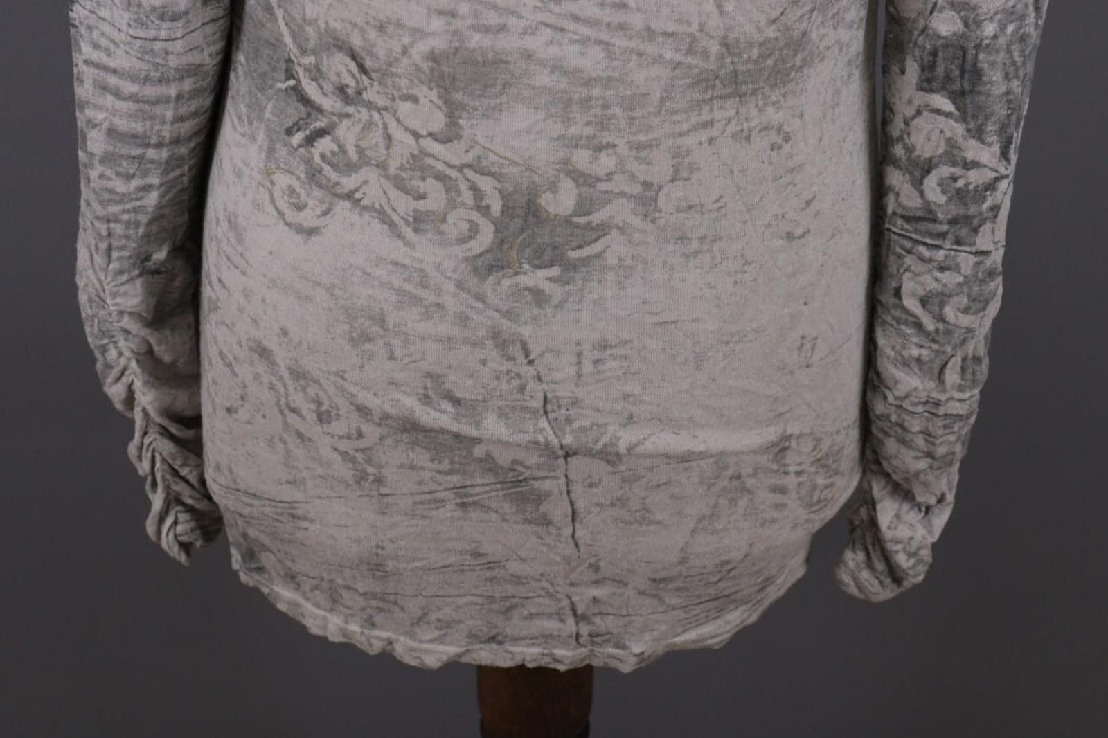 Bottega Veneta Bottega Gray Printed Velour Smoked Tunic Short Dress Size M / US 6-8 / IT 42-44 - 12 Thumbnail