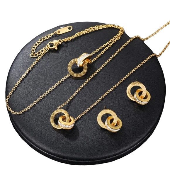Other 3Pcs Women Stainless Steel Set Size ONE SIZE - 1 Thumbnail