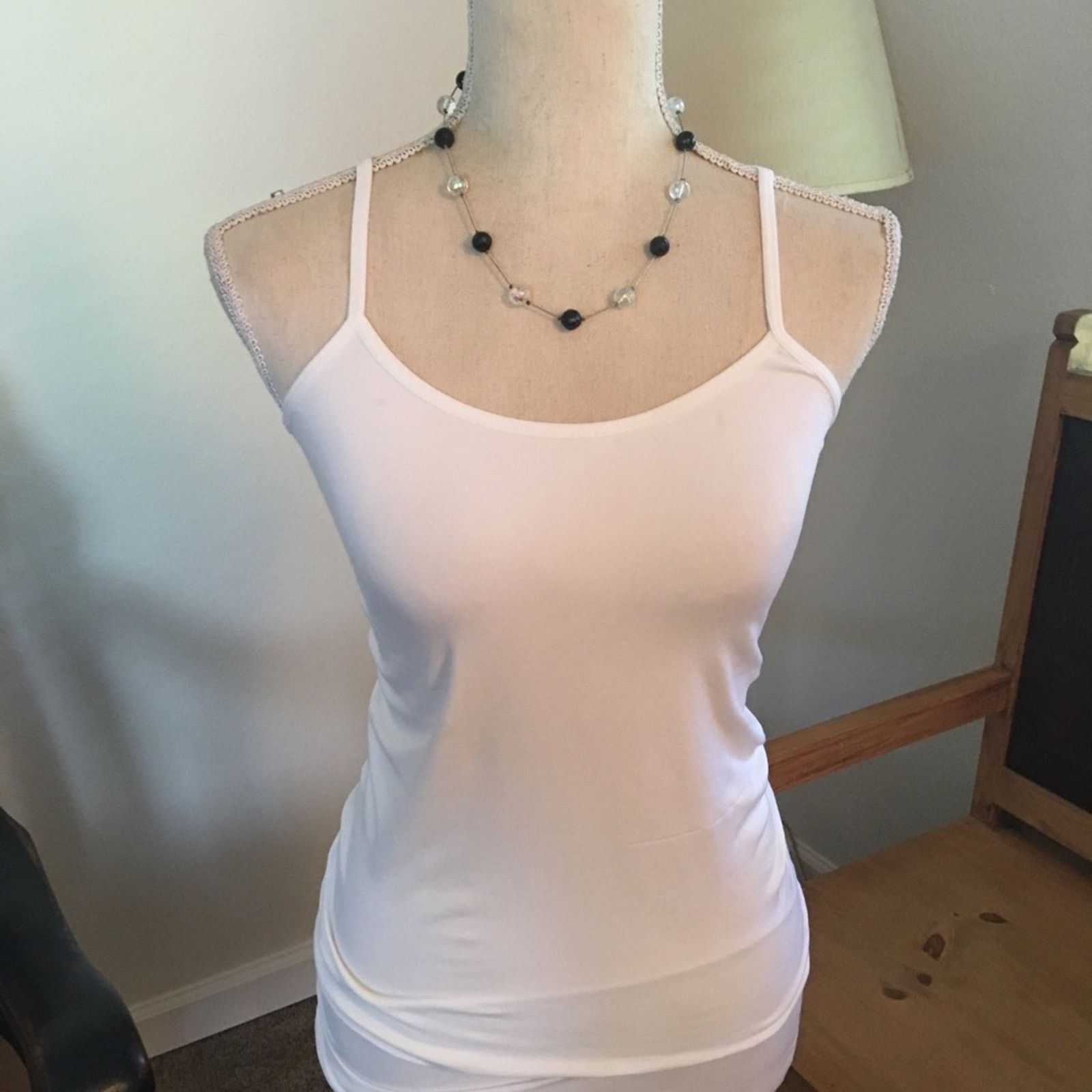 Vintage Vintage 90s faceted jet & AB stone chain necklace Size ONE SIZE - 6 Thumbnail