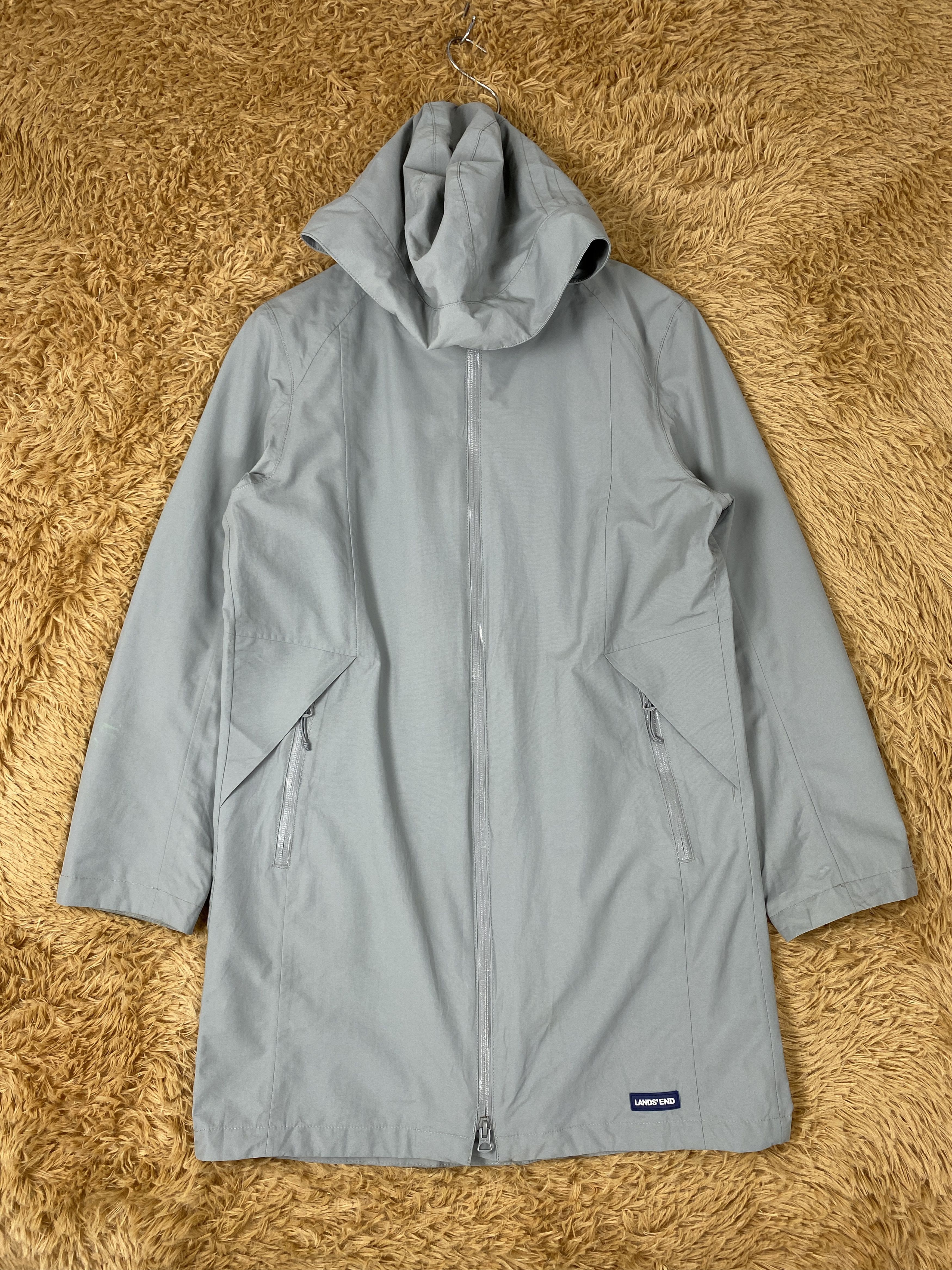 image of Lands End x Outdoor Life Lands' End Hoodie Long Jacket in Grey, Men's (Size Small)