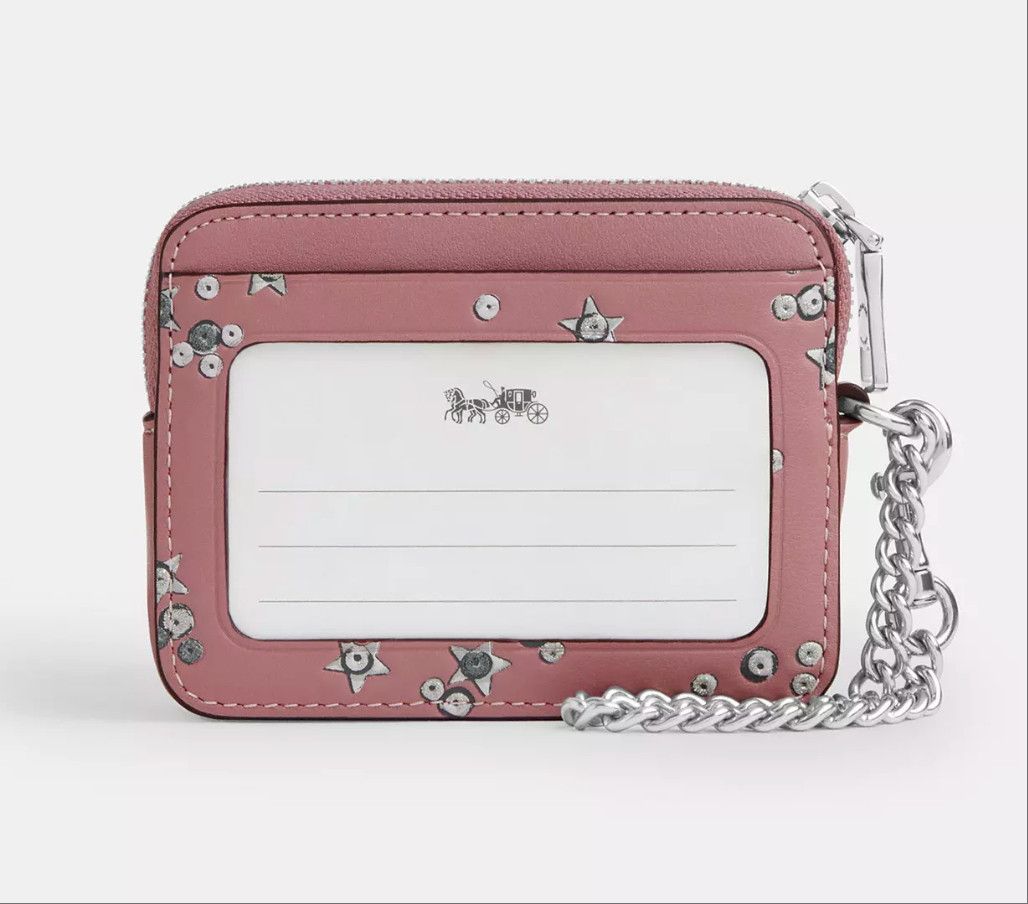 Coach NWT Coach Zip Card Case With Star Print CCO26 Size ONE SIZE - 5 Thumbnail