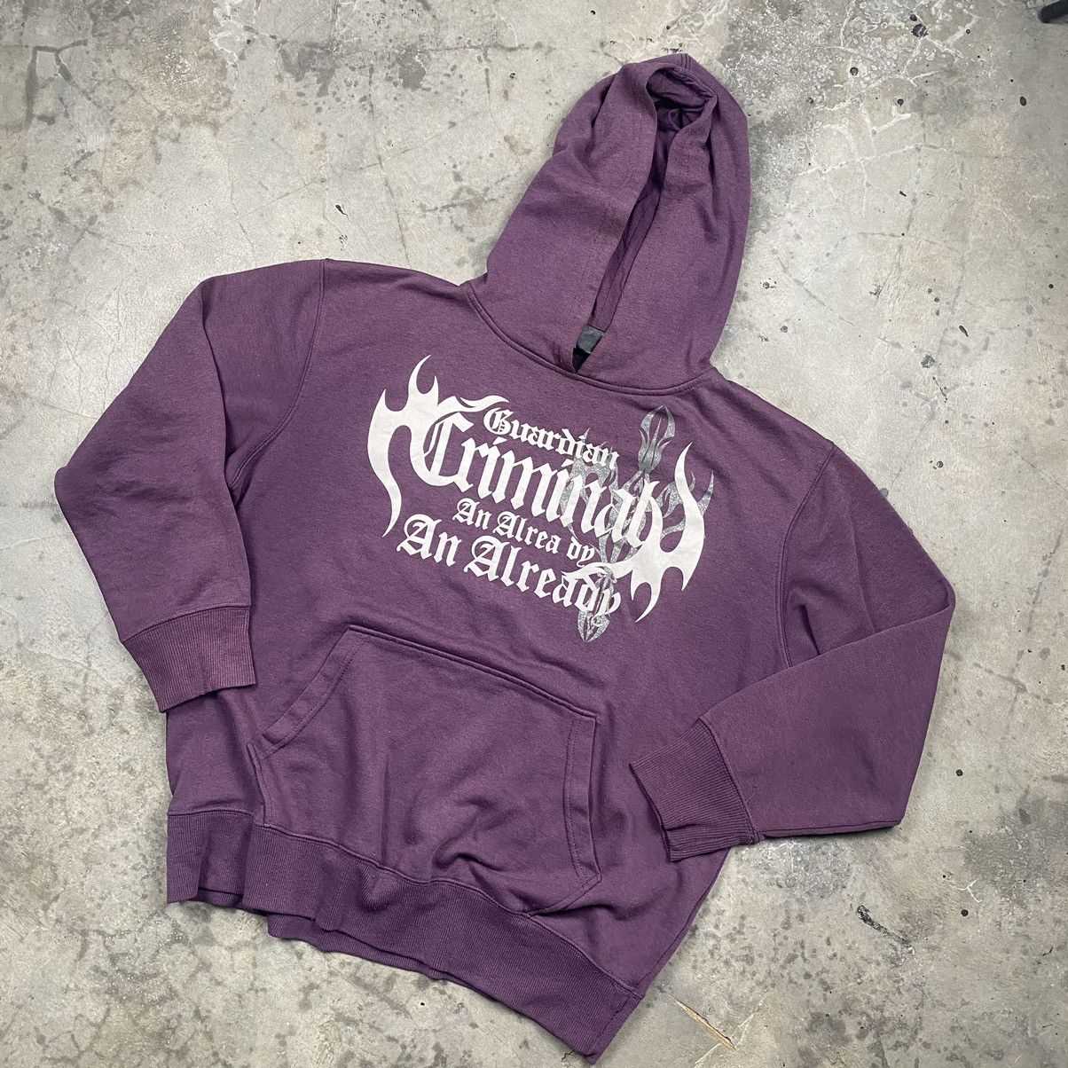 Affliction × If Six Was Nine × Le Grande Bleu (L.G.B.) Rare y2k Guardian Criminal Poem Boxy Pullover Size US L / EU 52-54 / 3 - 5 Thumbnail
