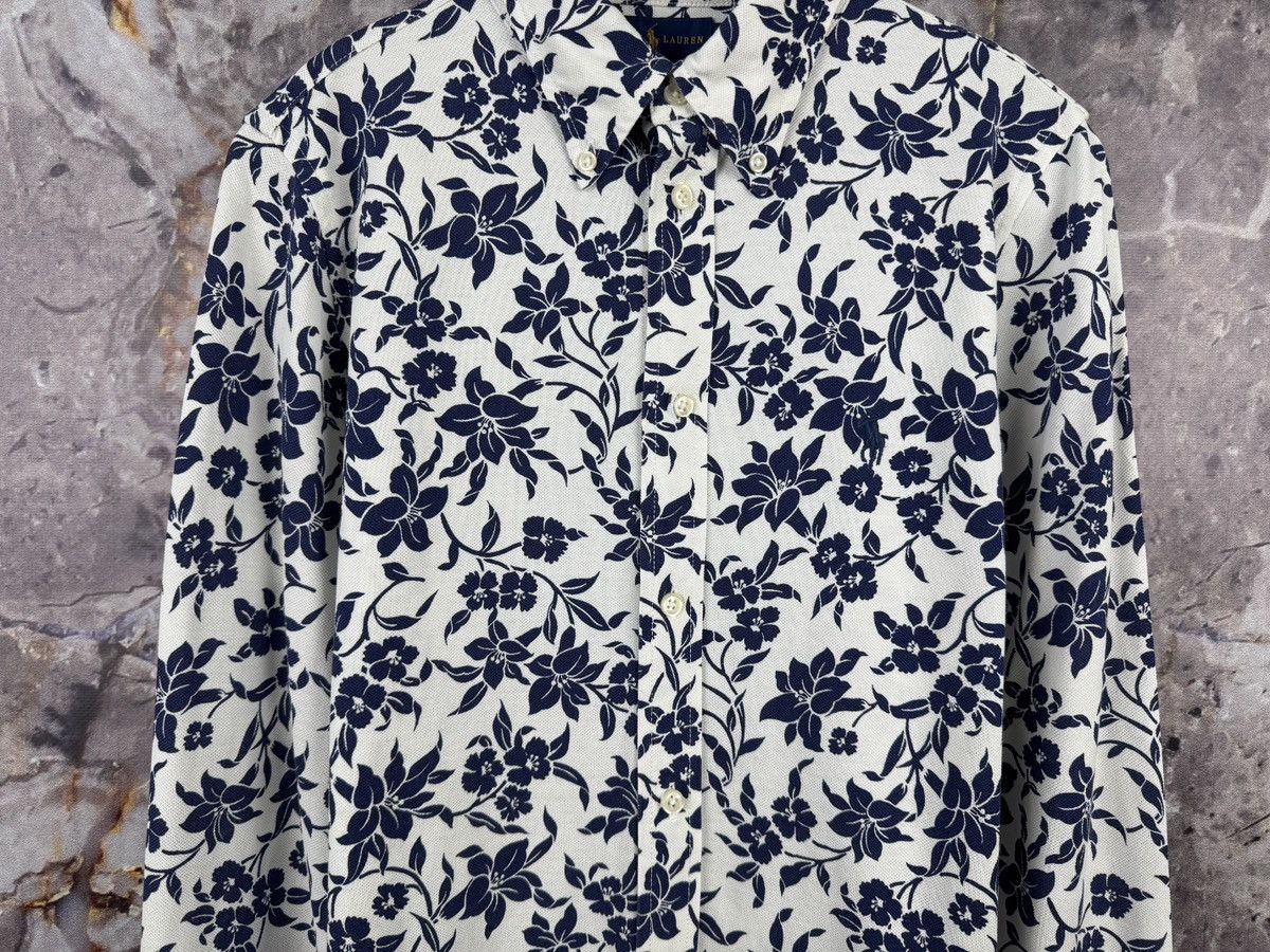 Polo Ralph Lauren Polo Ralph Lauren Floral Button Up Shirt Long Sleeve Size M / US 6-8 / IT 42-44 - 3 Thumbnail