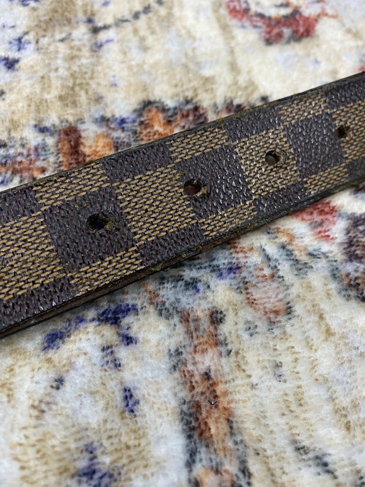 Louis Vuitton Louis Vuitton Paris Damier Ebene Belt Leather Made France Size 32 - 9 Thumbnail