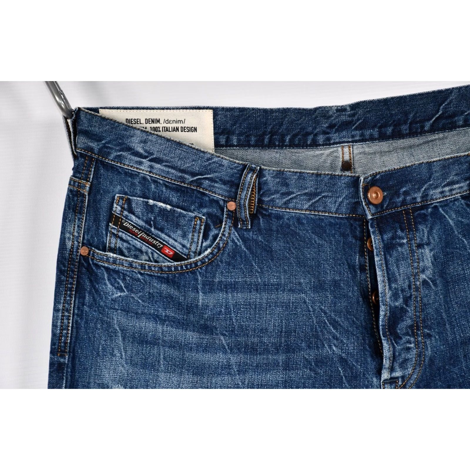 Diesel DIESEL Mharky 080AG Jeans Slim Skinny Distressed Blue W40/L32 Men Size US 40 / EU 56 - 3 Thumbnail