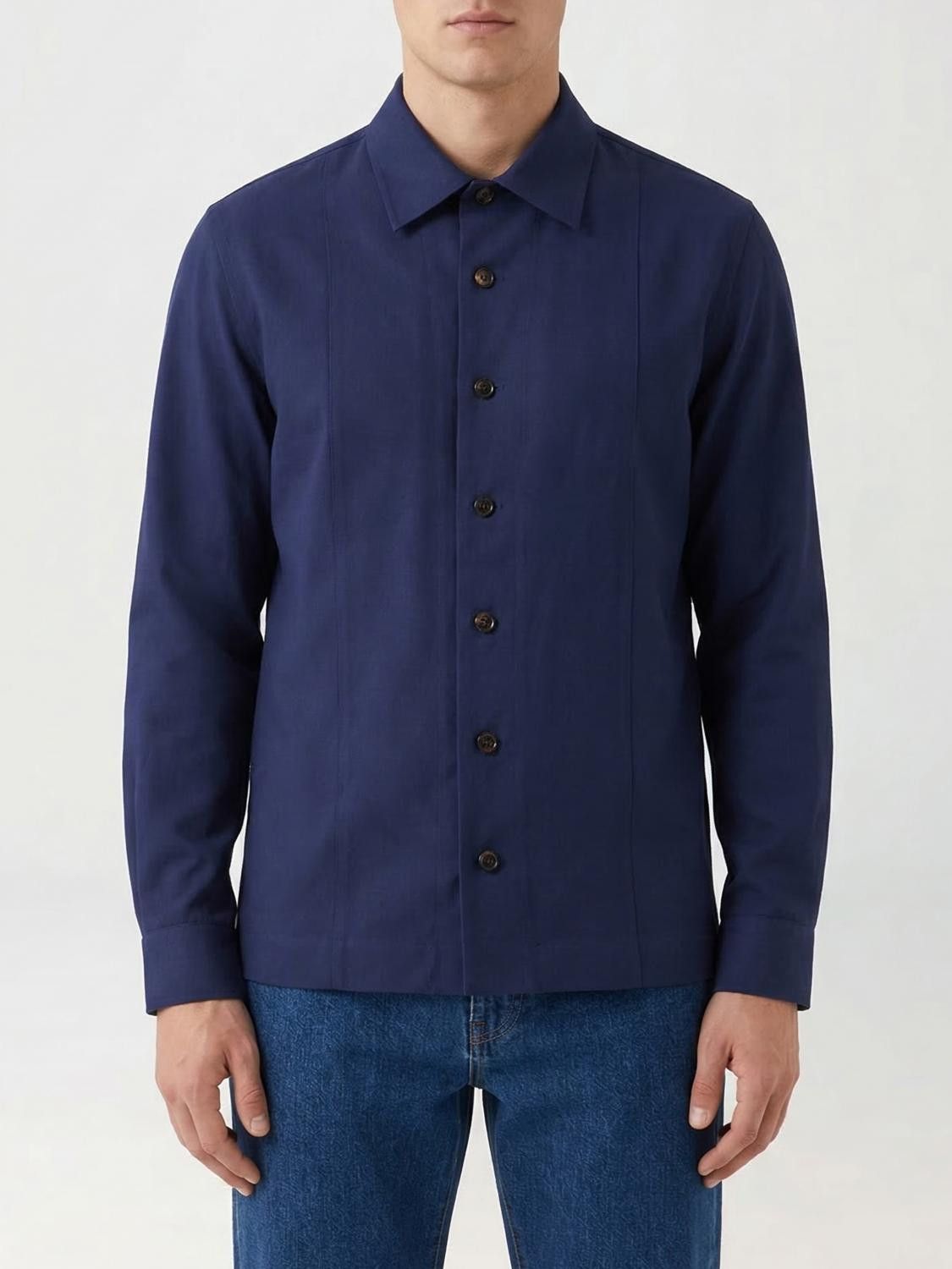 Brunello Cucinelli Brunello Cucinelli Shirt Men Blue Size US L / EU 52-54 / 3 - 1 Thumbnail