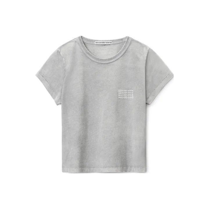 Alexander Wang Alexander Wang Gray Printed Loose Fit T-Shirt - Size M / US 6-8 / IT 42-44 - 1 Thumbnail