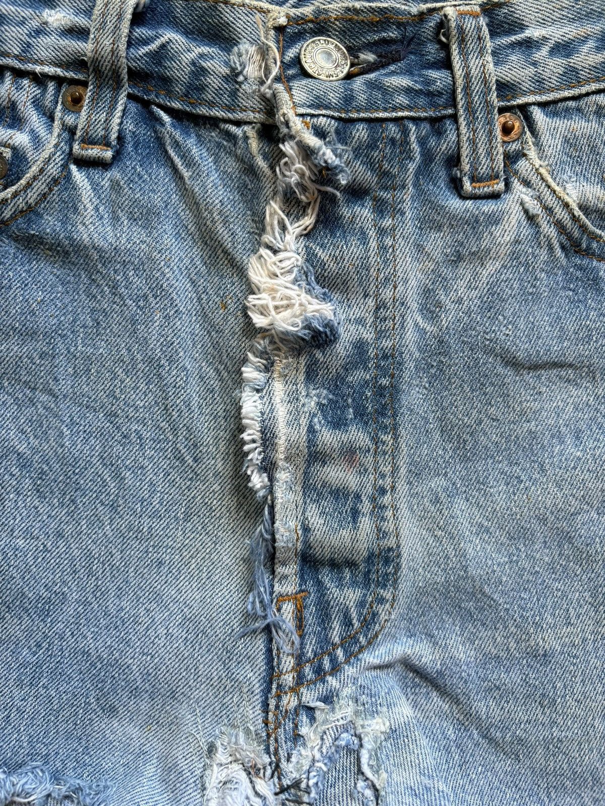 Levi's Vintage 70s Levis 501 Faded Wash Shorts Size 28" / US 6 / IT 42 - 7 Thumbnail