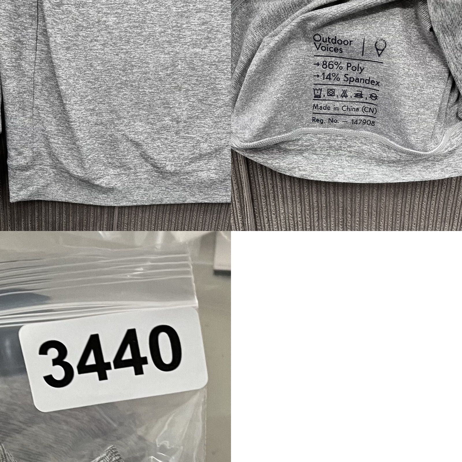 Outdoor Voices Outdoors Voices Sweatshirt Men Size Large Gray Polyester Spandex Pullover Crew Neck All Seasons Gym Workout Size US L / EU 52-54 / 3 - 8 Thumbnail