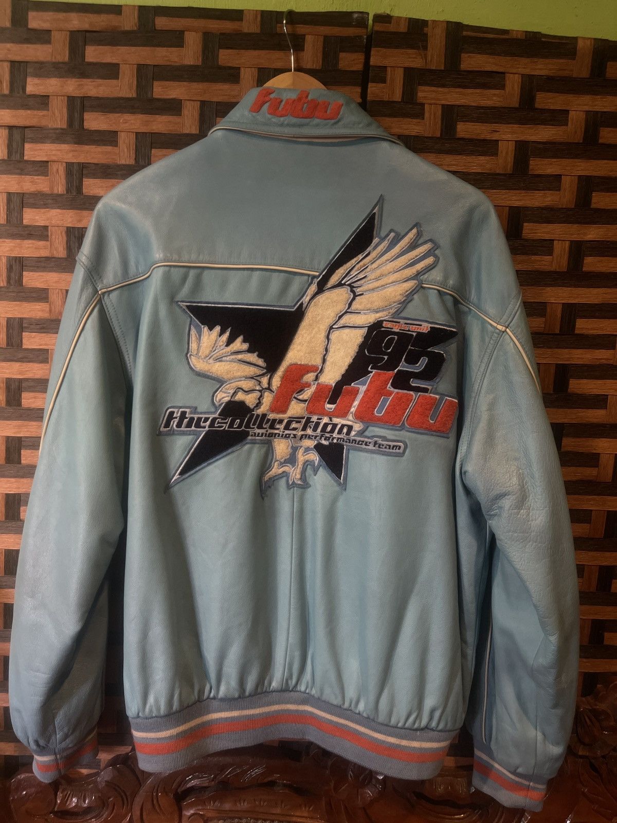 Vintage Fubu JACKET LEATHER Size US XL / EU 56 / 4 - 5 Thumbnail