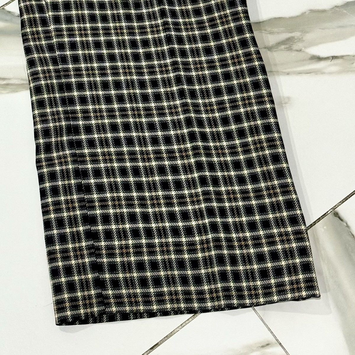 Vintage SICK TRUE VINTAGE 70s NAVY AND GOLD PLAID PANTS! Size US 36 / EU 52 - 3 Thumbnail
