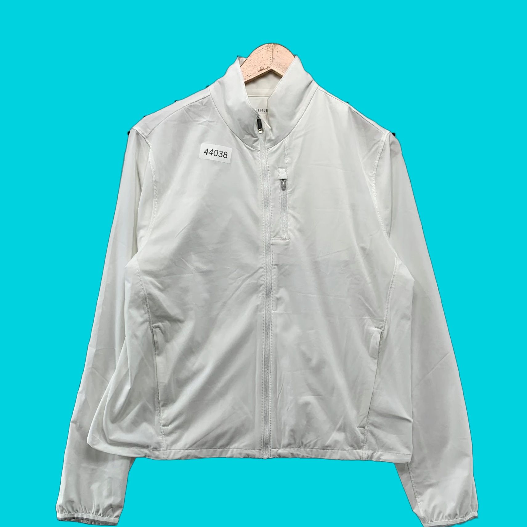 Athleta Athleta Windbreaker Jacket Womens Small White Lightweight Workout Run Size S / US 4 / IT 40 - 1 Thumbnail