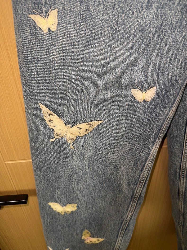 Our Legacy Our Legacy Butterfly embroidered straight jeans Size US 30 / EU 46 - 7 Thumbnail