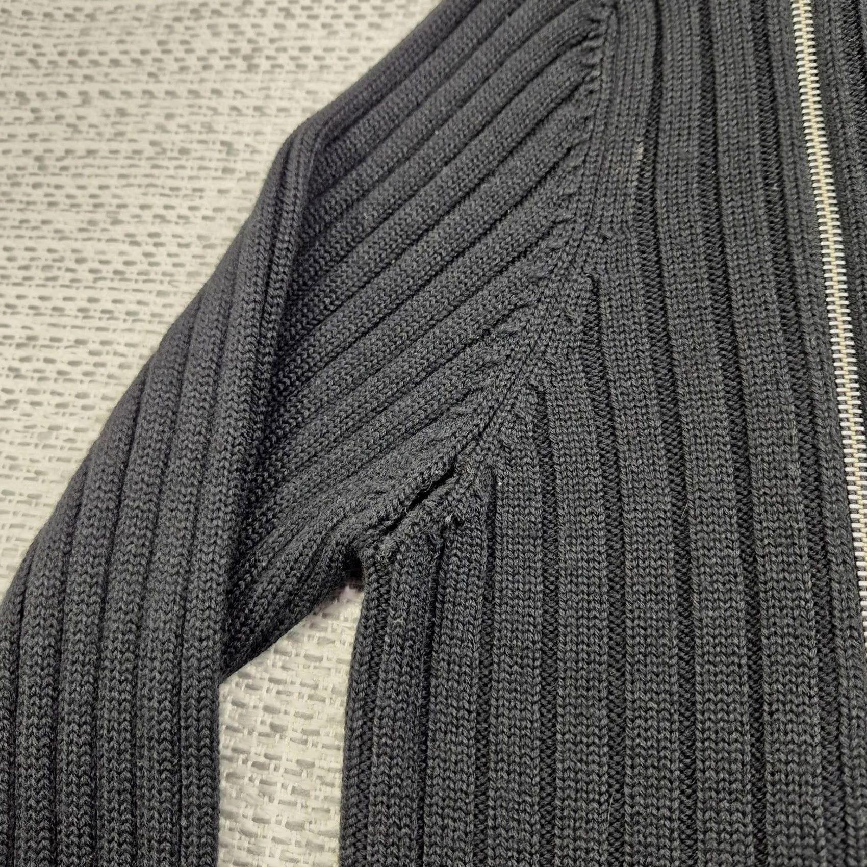Sisley Sisley Sweater Mens M Black Rib Knit Zipper Pullover Made In Italy Shirt Pullover Mens Casual, Classic, Preppy Size US M / EU 48-50 / 2 - 6 Thumbnail